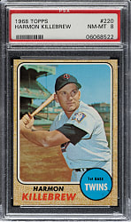 1968 Topps #220 Harmon Killebrew PSA NM-MT 8