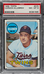 1969 Topps #375 Harmon Killebrew PSA NM-MT 8