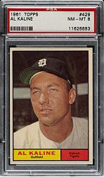 1961 Topps #429 Al Kaline PSA NM-MT 8
