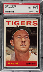 1964 Topps #250 Al Kaline PSA NM-MT 8