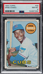 1969 Topps #20 Ernie Banks PSA NM-MT 8