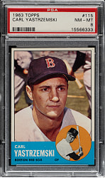 1963 Topps #115 Carl Yastrzemski PSA NM-MT 8