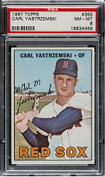 1967 Topps #355 Carl Yastrzemski PSA NM-MT 8