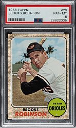 1968 Topps #20 Brooks Robinson PSA NM-MT 8