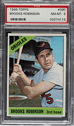 1966 Topps #390 Brooks Robinson PSA NM-MT 8