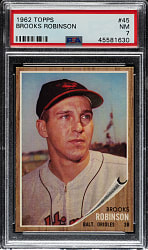 1962 Topps #45 Brooks Robinson PSA NM 7