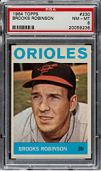 1964 Topps #230 Brooks Robinson PSA NM-MT 8