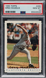 1995 Topps #295 Greg Maddux PSA GEM MINT 10