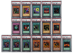 2002 Yu-Gi-Oh! Magic Ruler 1st Edition PSA-Graded Collection (17)