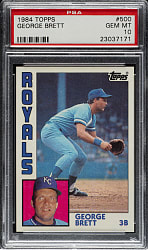 1984 Topps #500 George Brett PSA GEM MINT 10