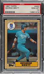 1987 Topps #400 George Brett PSA GEM MINT 10