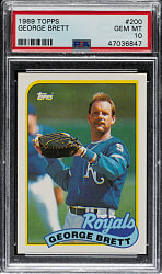 1989 Topps #200 George Brett PSA GEM MINT 10