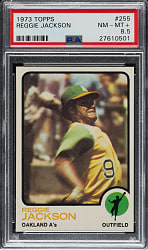 1973 Topps #255 Reggie Jackson PSA NM-MT+ 8.5