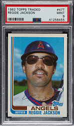 1982 Topps Traded #47T Reggie Jackson PSA MINT 9