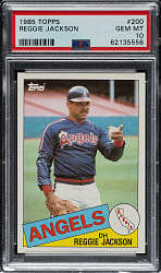 1985 Topps #200 Reggie Jackson PSA GEM MINT 10