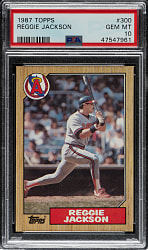 1987 Topps #300 Reggie Jackson PSA GEM MINT 10