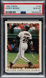1995 Topps #100 Barry Bonds PSA GEM MINT 10