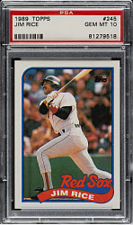 1986 Topps #320 Jim Rice PSA GEM MINT 10
