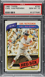 1980 Topps #720 Carl Yastrzemski PSA GEM MINT 10