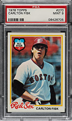 1978 Topps #270 Carlton Fisk PSA MINT 9