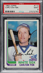 1982 Topps #110 Carlton Fisk PSA MINT 9