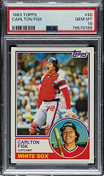 1983 Topps #20 Carlton Fisk PSA GEM MINT 10
