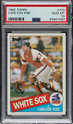 1985 Topps #770 Carlton Fisk PSA GEM MINT 10