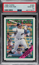 1988 Topps #385 Carlton Fisk PSA GEM MINT 10