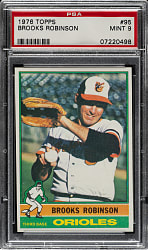 1976 Topps #95 Brooks Robinson PSA MINT 9