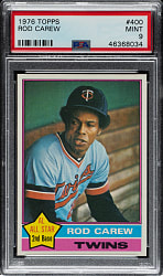 1976 Topps #400 Rod Carew PSA MINT 9
