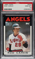 1986 Topps #400 Rod Carew PSA GEM MINT 10