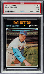 1971 Topps #160 Tom Seaver PSA NM 7