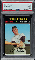 1971 Topps #180 Al Kaline PSA NM+ 7.5