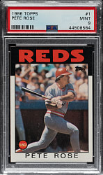 1986 Topps #1 Pete Rose PSA MINT 9