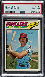 1977 Topps #140 Mike Schmidt PSA NM-MT 8
