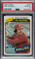 1980 Topps #270 Mike Schmidt PSA GEM MINT 10