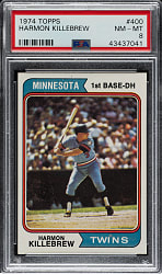 1974 Topps #400 Harmon Killebrew PSA NM-MT 8