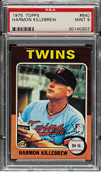 1975 Topps #640 Harmon Killebrew PSA MINT 9