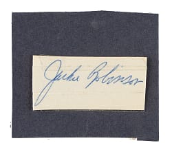 Jackie Robinson Cut Signature - JSA