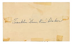 1955 Frank "Home Run" Baker Signed Government Postcard - JSA