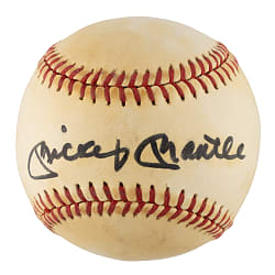 Mickey Mantle Single-Signed Baseball - JSA