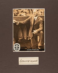 Connie Mack Cut Signature in Matted Display