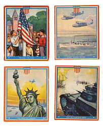 1940 R50 Goudey "First Column Defenders" Complete Set (24) Plus Wrapper