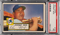 1952 Topps #129 Johnny Mize PSA NM 7
