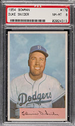 1954 Bowman #170 Duke Snider PSA NM-MT 8