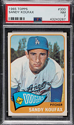 1965 Topps #300 Sandy Koufax PSA NM 7
