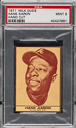 1971 Milk Duds Hank Aaron PSA MINT 9