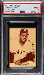 1971 Milk Duds Willie Mays PSA MINT 9