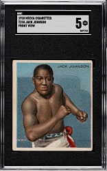 Circa 1910 T218 Hassan "Champion Athletes and Prize Fighters" Jack Johnson Front View SGC EX 5