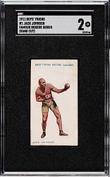 1911 Boys' Friend "Famous Boxers" #1 Jack Johnson SGC GOOD 2